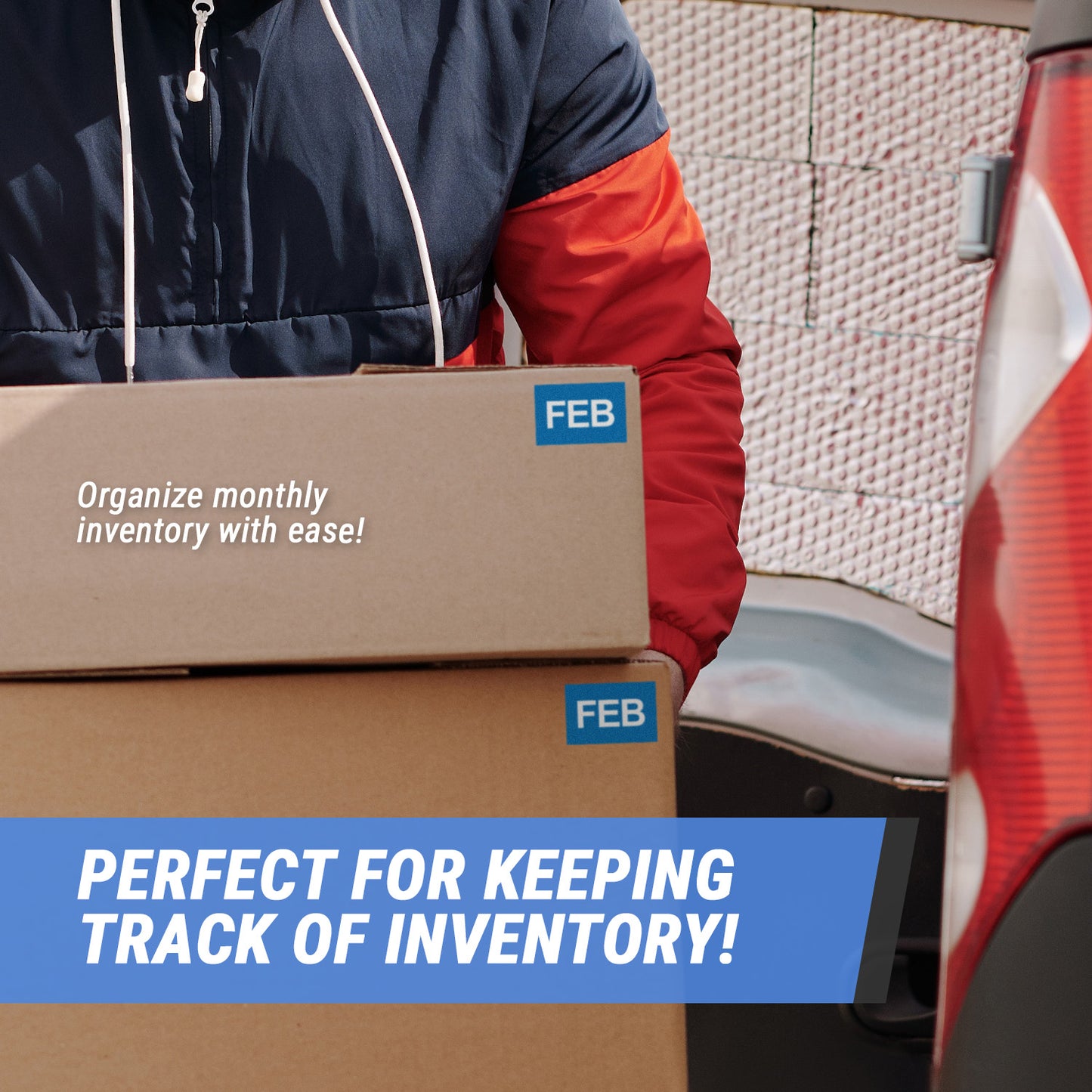 3 x 2 inch | Months of the Year: February Stickers