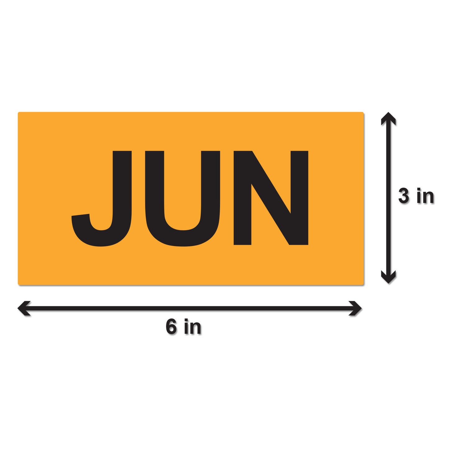 6 x 3 inch | Months of the Year: June Stickers