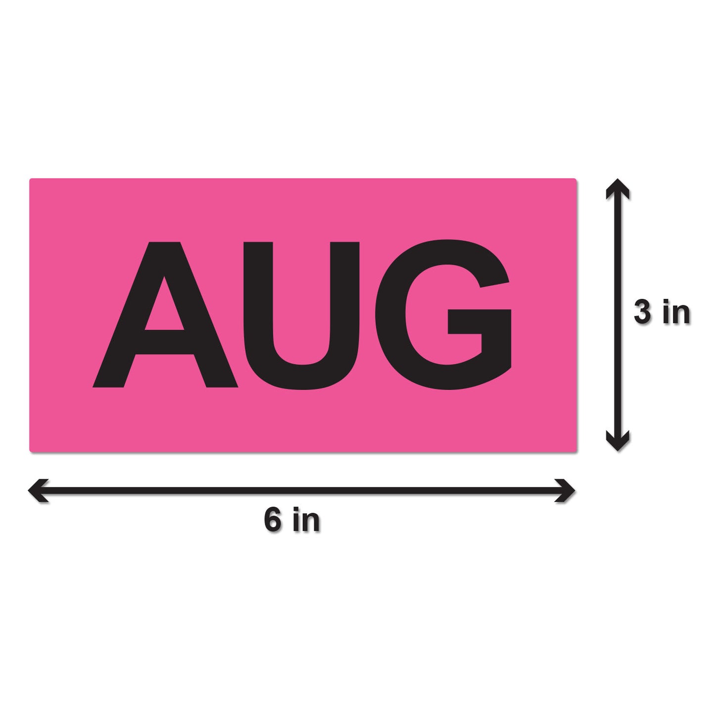 6 x 3 inch | Months of the Year: August Stickers