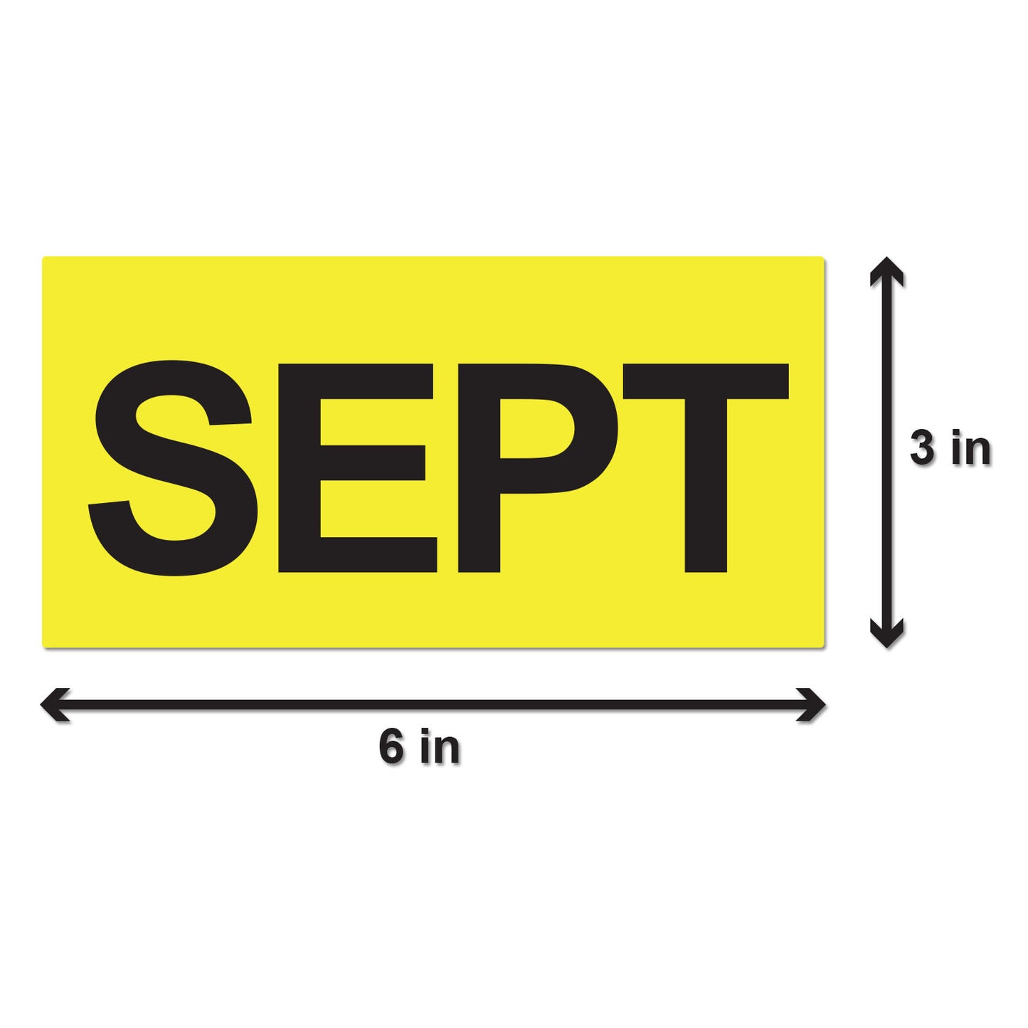 6 x 3 inch | Months of the Year: September Stickers
