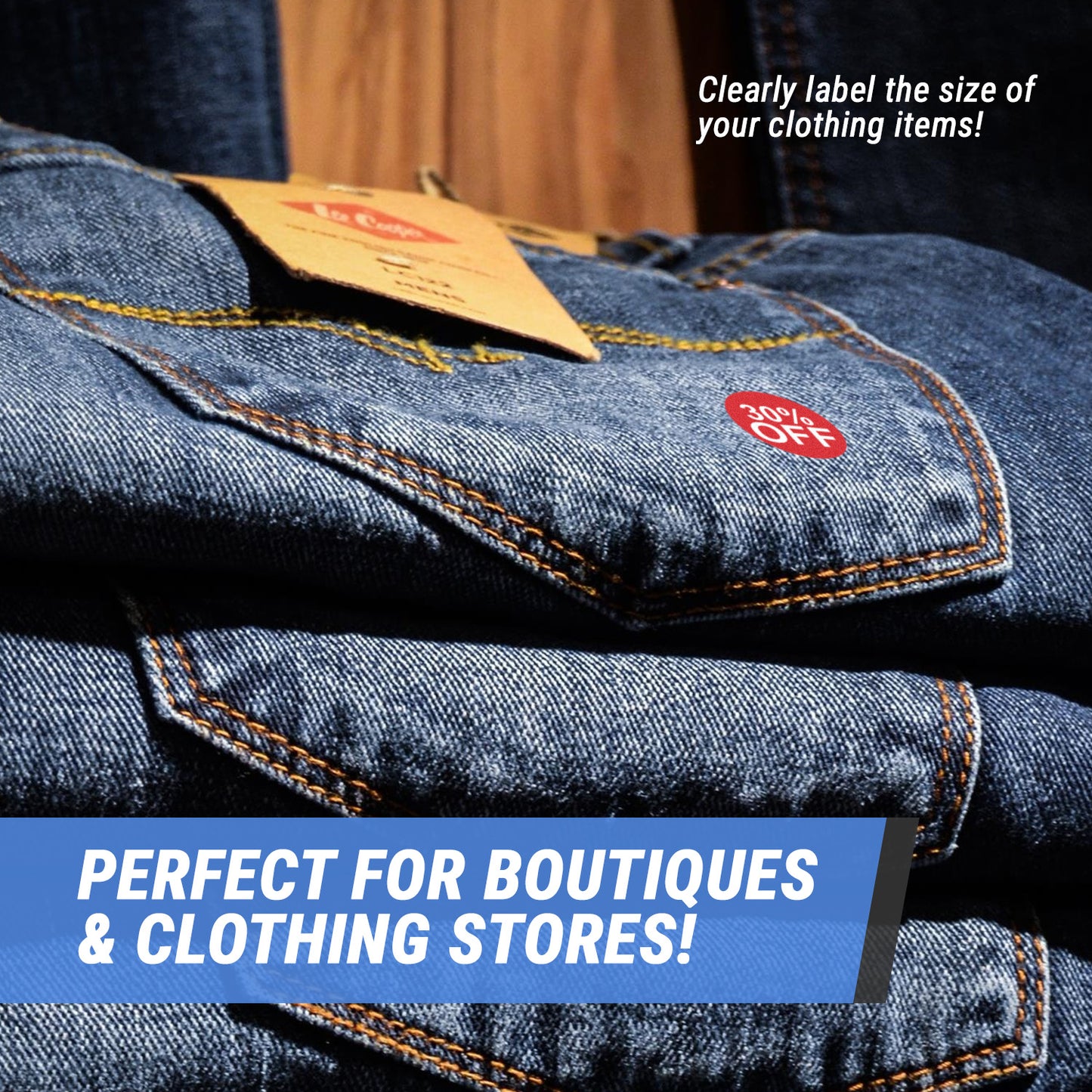 1 inch | Retail & Sales: 30% Percent Off Stickers