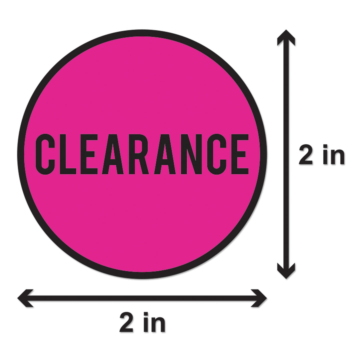 2 inch | Retail & Sales: Clearance Stickers