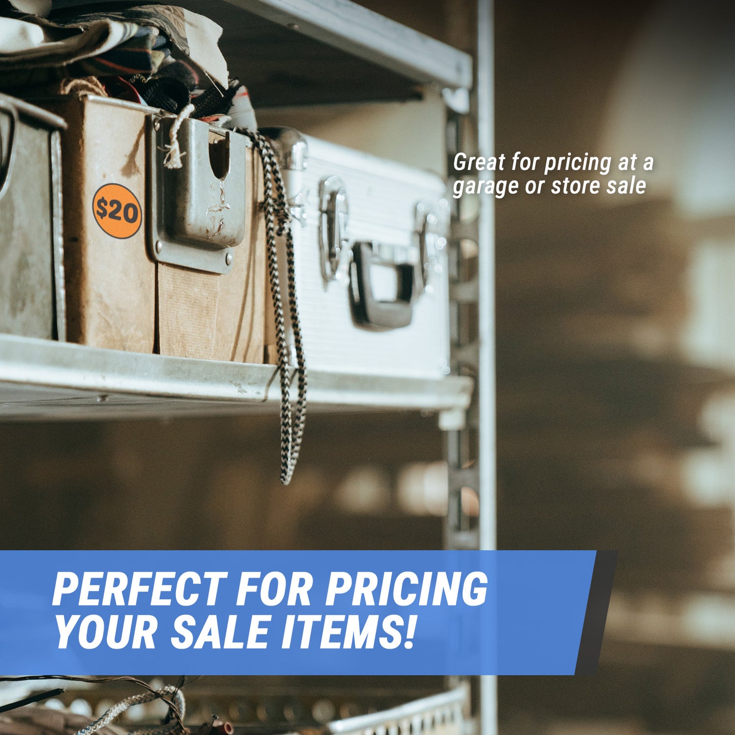 2 inch | Retail & Sales: 20 Dollar Stickers / $20 Dollar Price Stickers