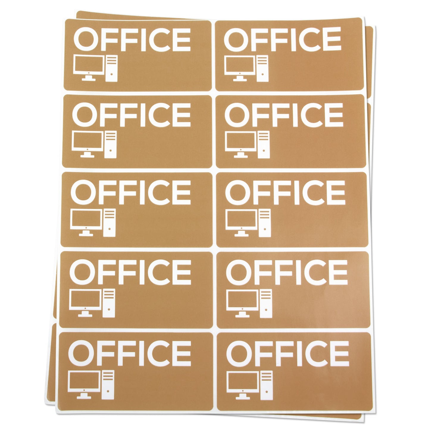 4 x 2 inch | Moving & Packing: Office Stickers