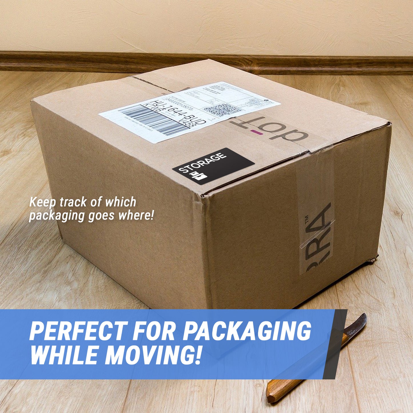 4 x 2 inch | Moving & Packing: Storage Stickers