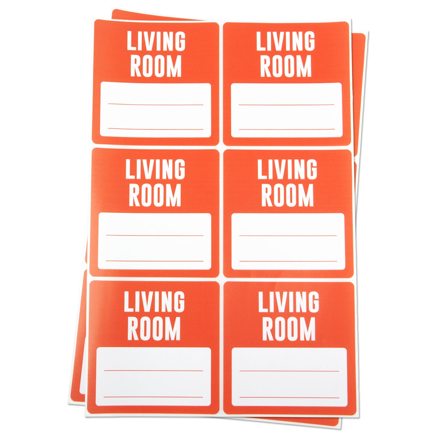 3 x 3 inch | Moving & Packing: Living Room Stickers