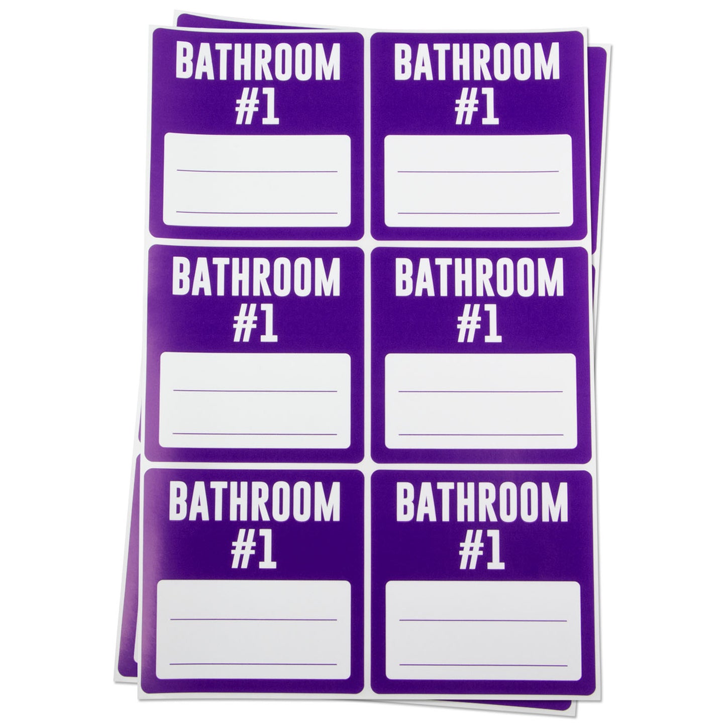 3 x 3 inch | Moving & Packing: Bathroom #1 Stickers