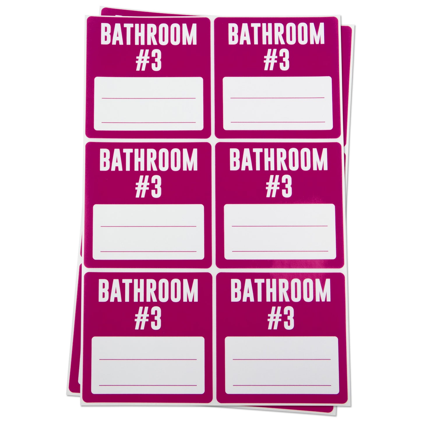 3 x 3 inch | Moving & Packing: Bathroom #3 Stickers