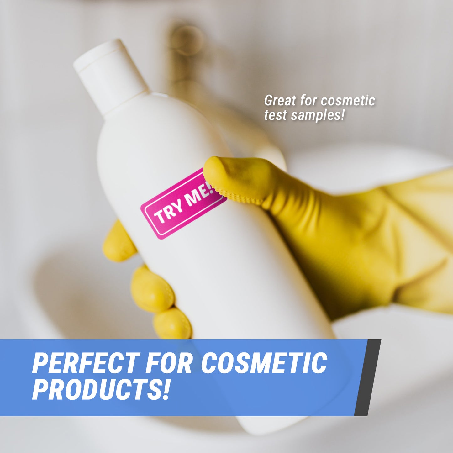 2 x 1 inch | Retail & Sales: Try Me Stickers