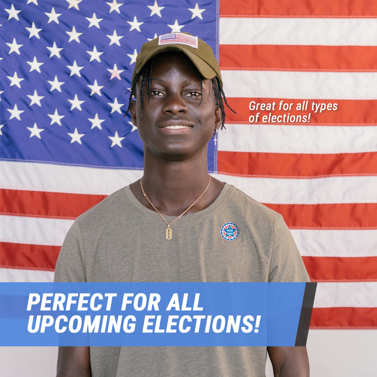 2 inch | Elections & Voting: I Voted Today Stickers