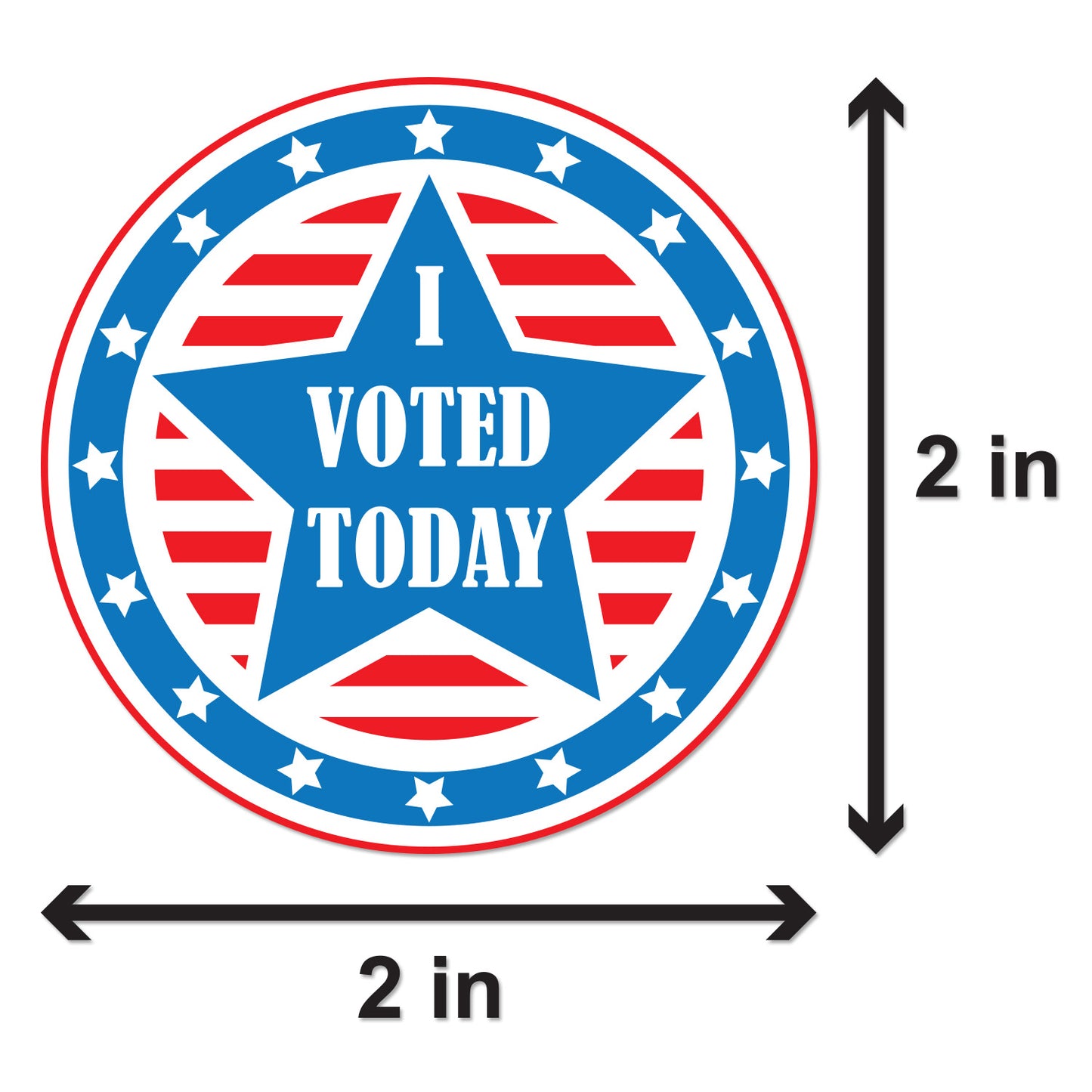 2 inch | Elections & Voting: I Voted Today Stickers