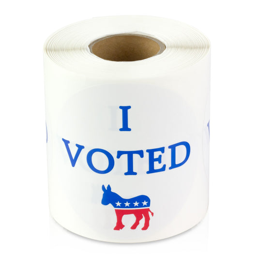 2.5 inch | Elections & Voting: I Voted Democrat Stickers