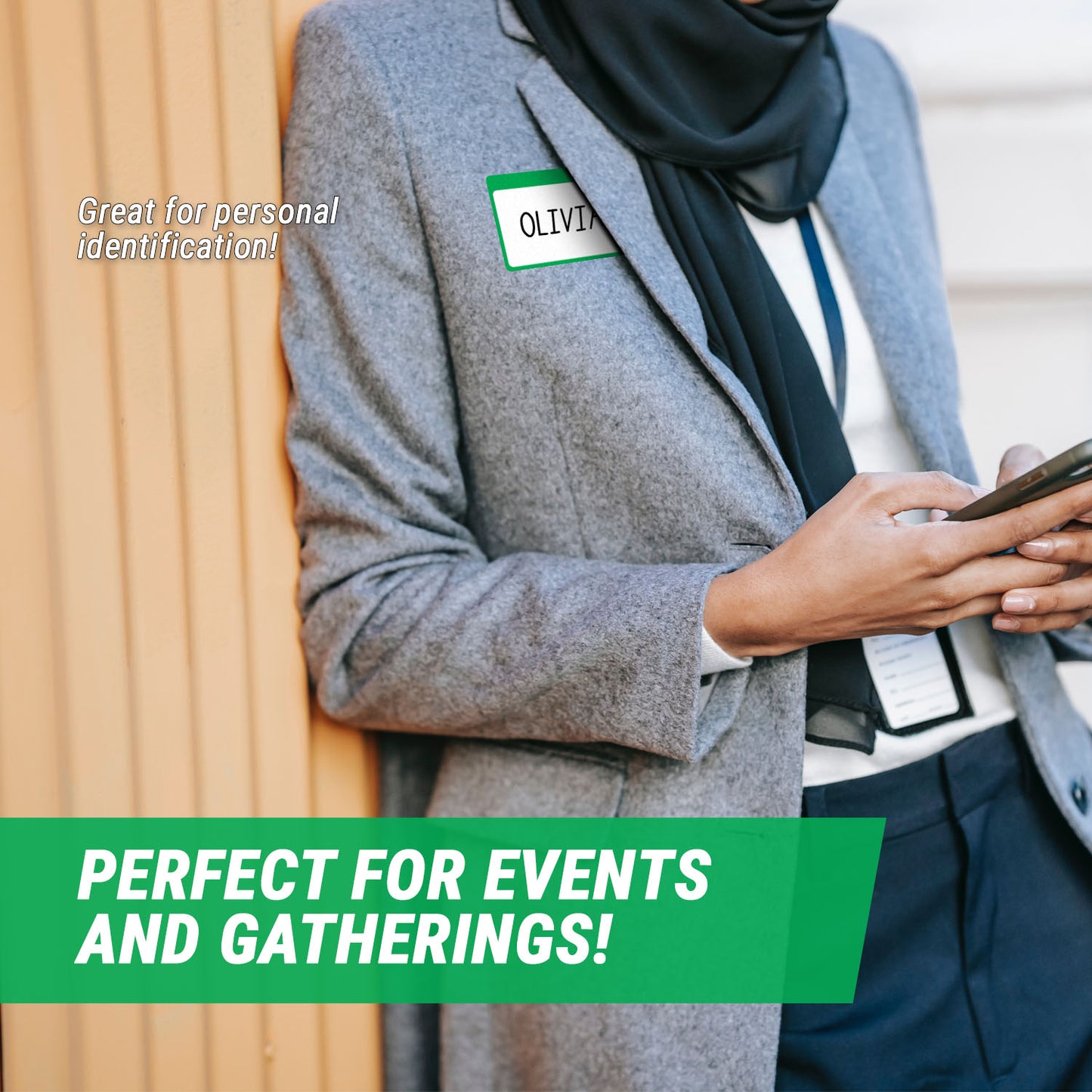 3.5 x 2.25 inch | Name Tags: Write-In Name Badge Stickers