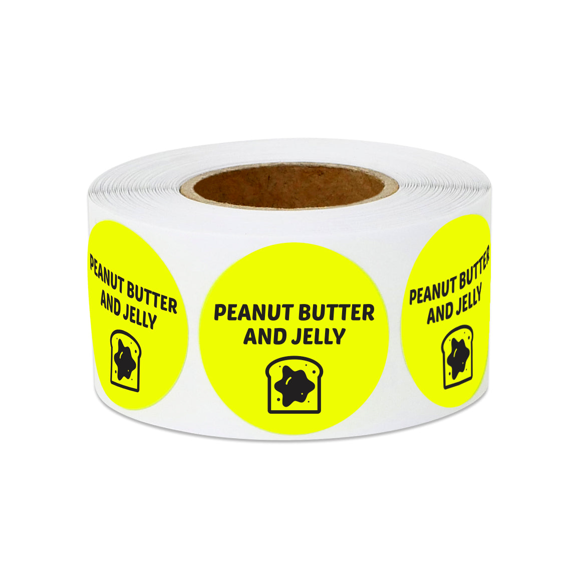1 inch | Food Labeling: Peanut Butter & Jelly Stickers