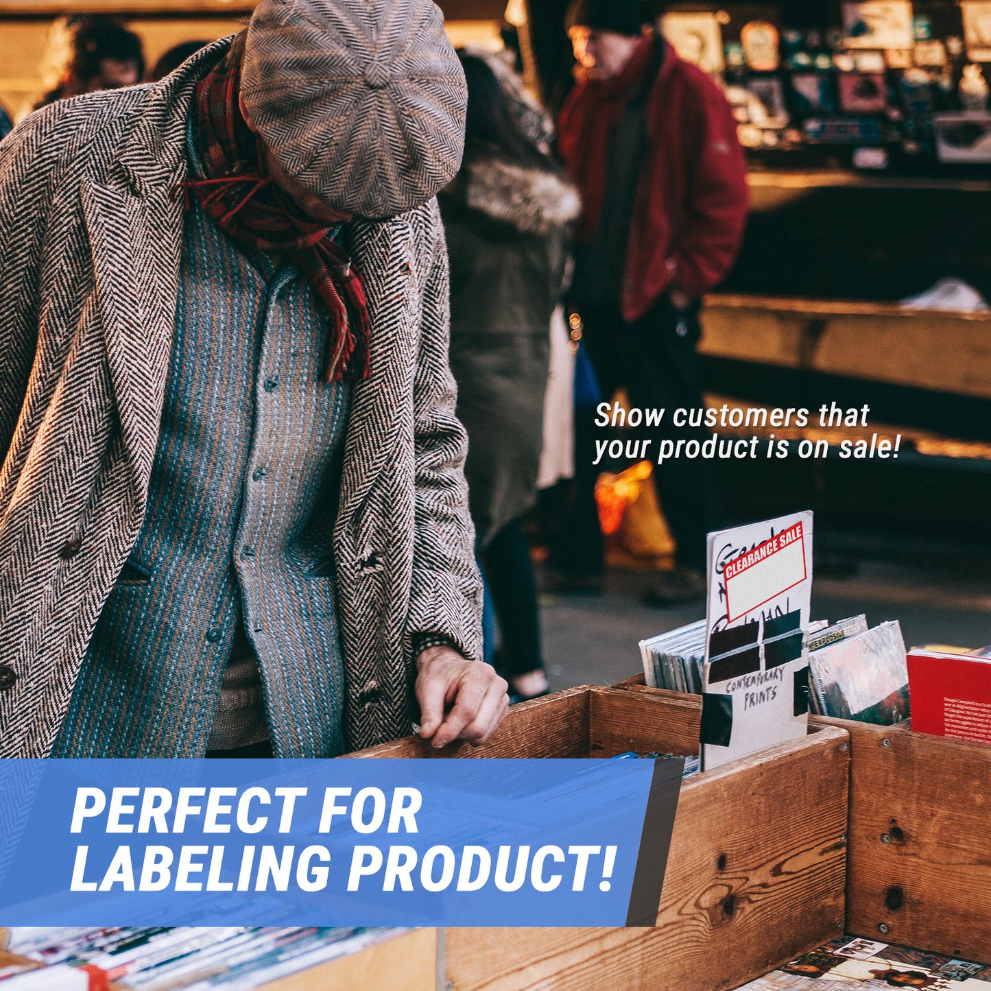 5.5 x 3.5 inch | Retail & Sales: Write-In Clearance Sale Stickers