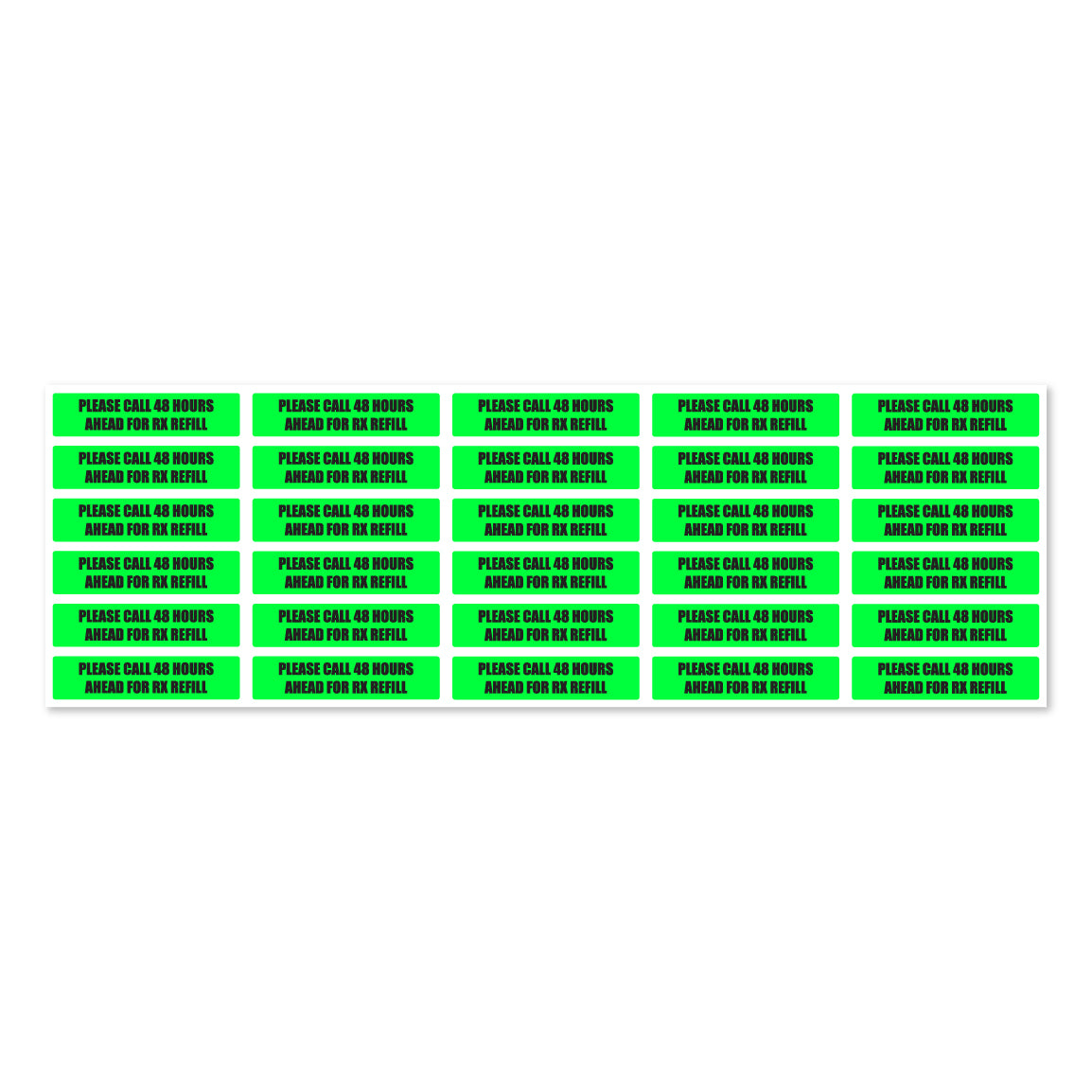 1.63 x 0.38 inch | Veterinary & Medication: Please Call 48 Hours Ahead for RX Refill Stickers