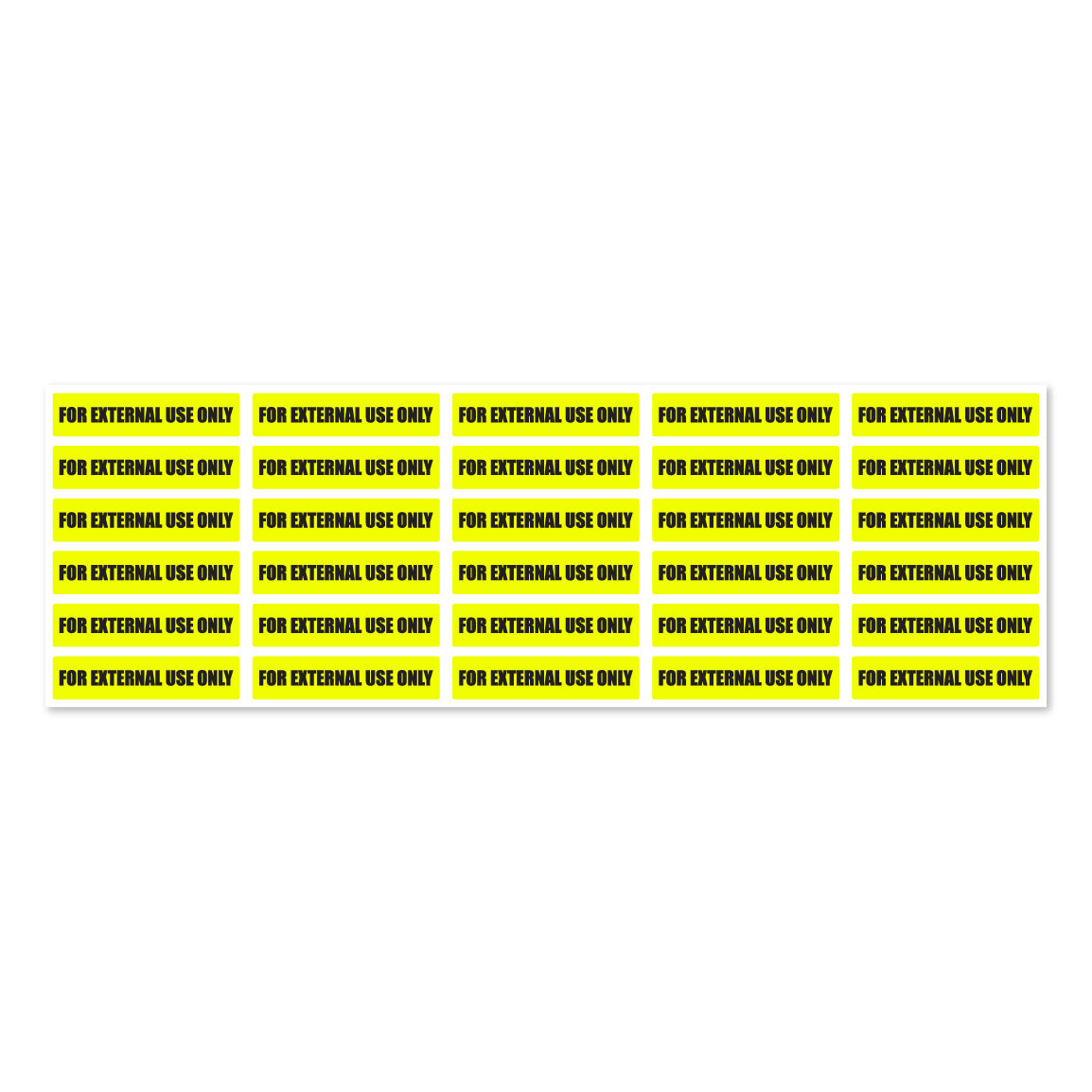 1.63 x 0.38 inch | Veterinary & Medication: For External Use Only Stickers