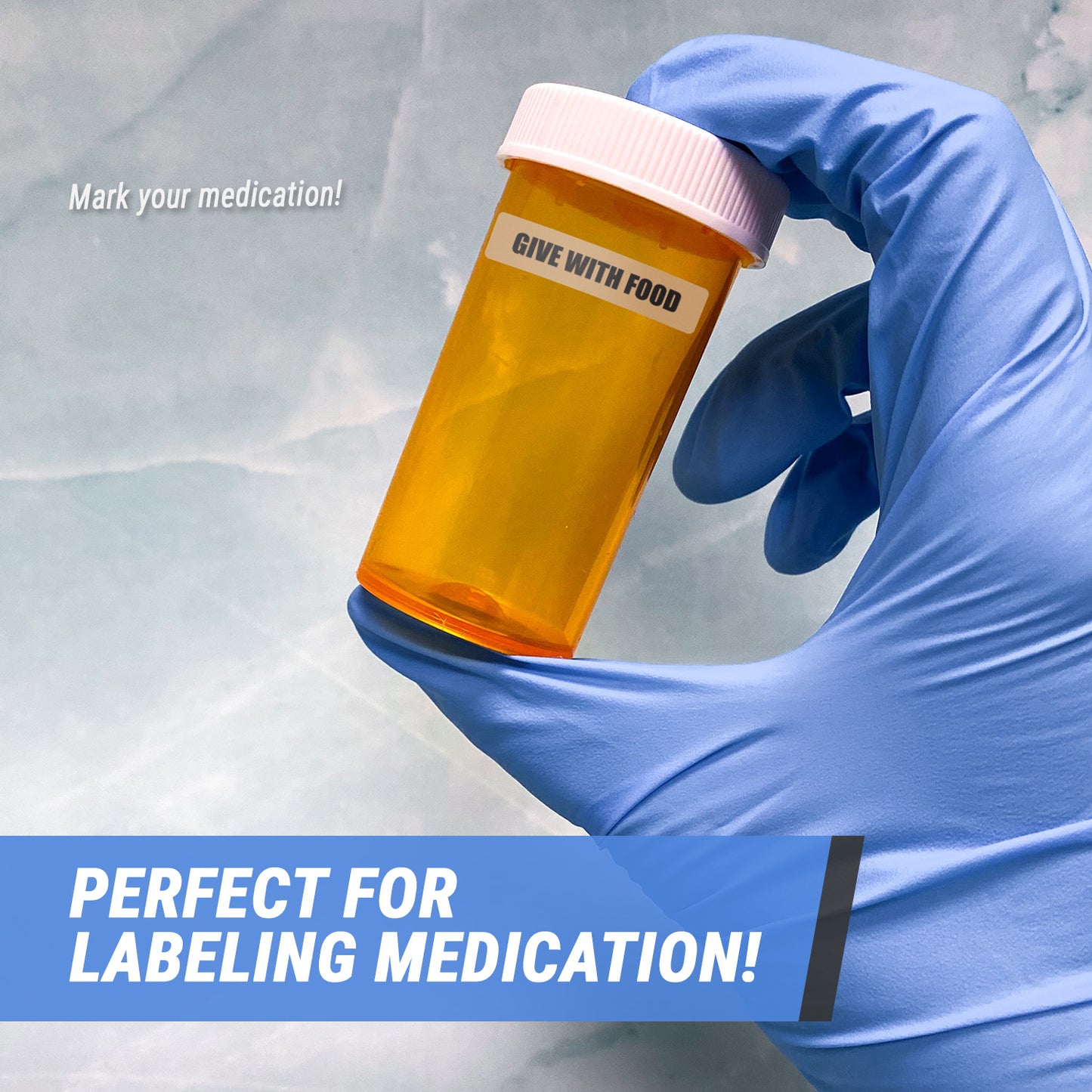 1.63 x 0.38 inch | Veterinary & Medication: Give with Food Stickers