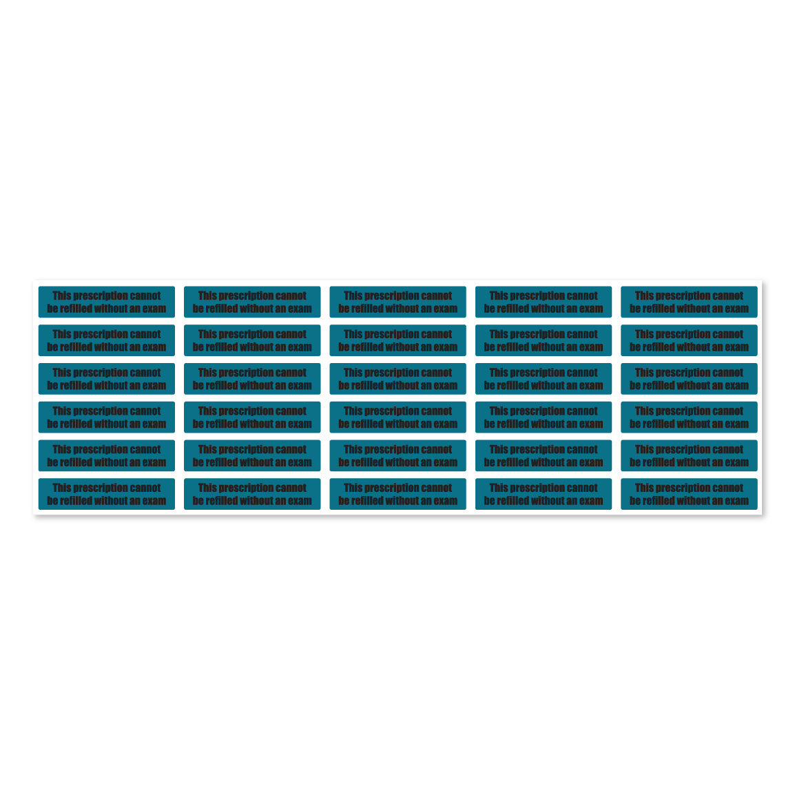 1.63 x 0.38 inch | Veterinary & Medication: This Prescription Cannot be Refilled without an Exam Stickers