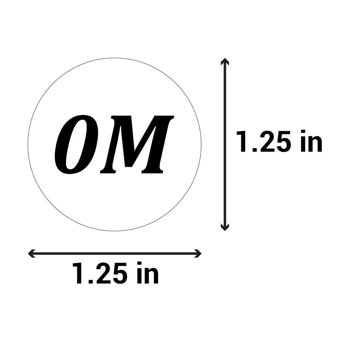 1.25 inch | Shoe & Clothing Size: Baby Clothing (0M) 0-Months Stickers