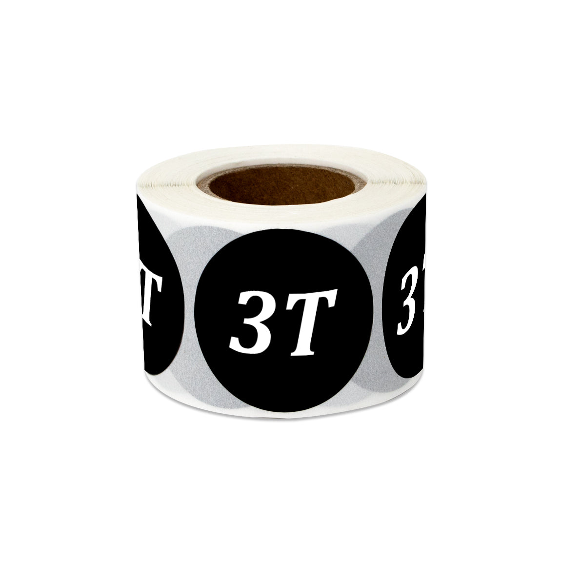 1.25 inch | Shoe & Clothing Size: Toddler Clothing "3T" 3 Years Old Stickers