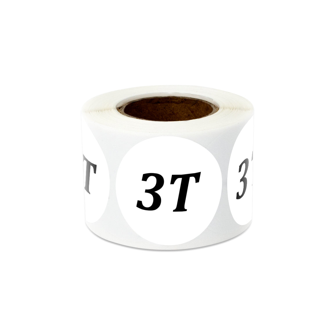 1.25 inch | Shoe & Clothing Size: Toddler Clothing "3T" 3 Years Old Stickers