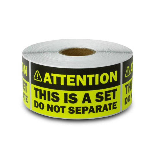 3 x 1.5 inch | Shipping & Handling: This is a Set, Do Not Separate Stickers