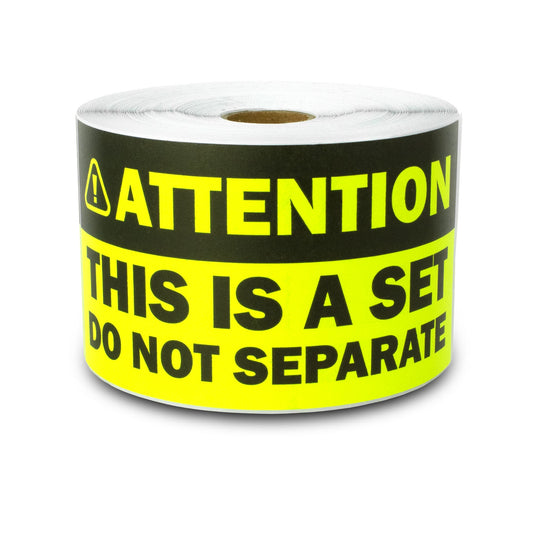 6 x 3 inch | Shipping & Handling: Attention, This is a Set, Do Not Separate Stickers