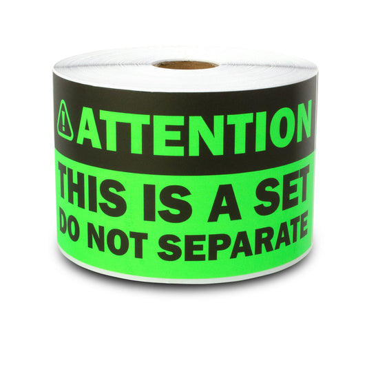 6 x 3 inch | Shipping & Handling: Attention, This is a Set, Do Not Separate Stickers