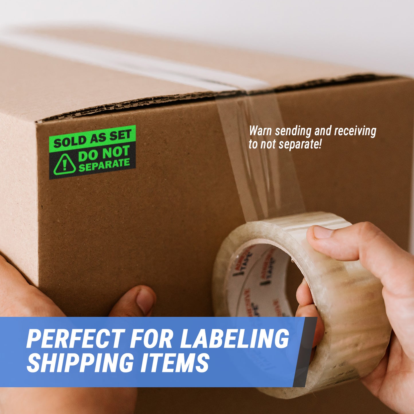 3 x 1.5 inch | Shipping & Handling: Sold as Set, Do Not Separate Stickers