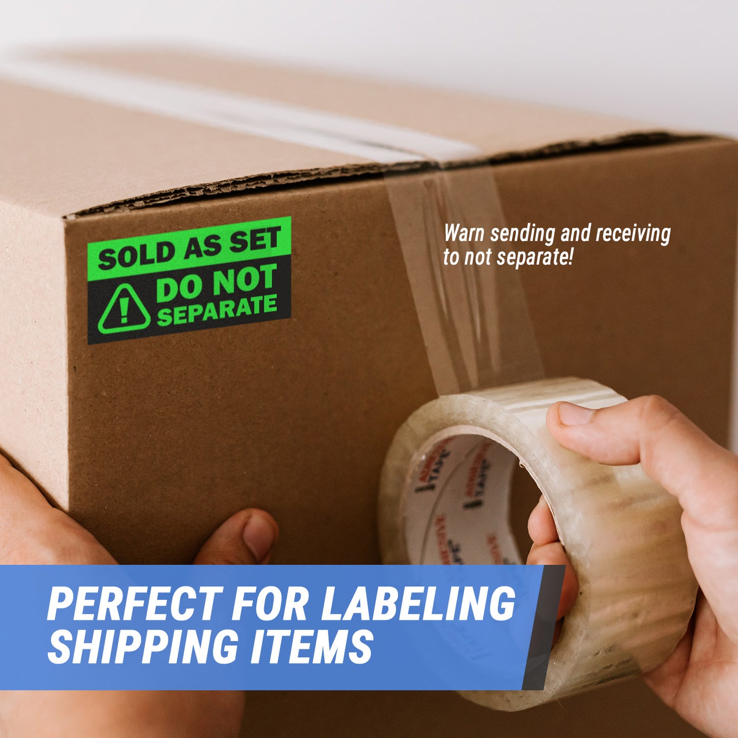 4 x 2 inch | Shipping & Handling: Sold as Set, Do Not Separate Stickers