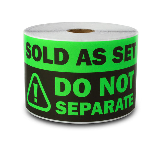 6 x 3 inch | Shipping & Handling: Sold as Set, Do Not Separate Stickers