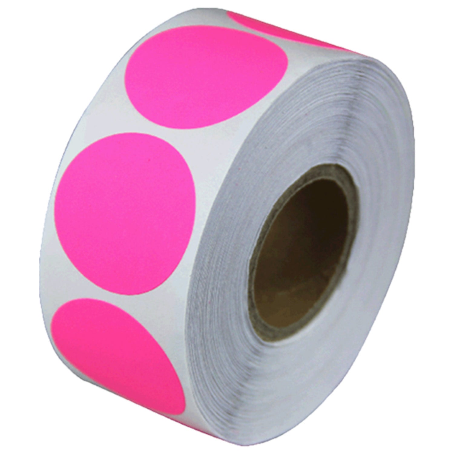0.5 inch | Color-Coded Dot Stickers | Fluorescent Pink – OfficeSmartLabels