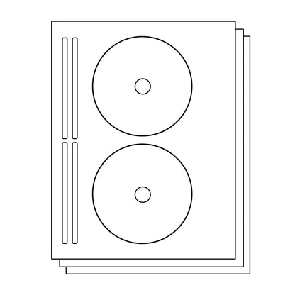 Avery Compatible 8960 CD & DVD Labels for Inkjet & Laser Printers