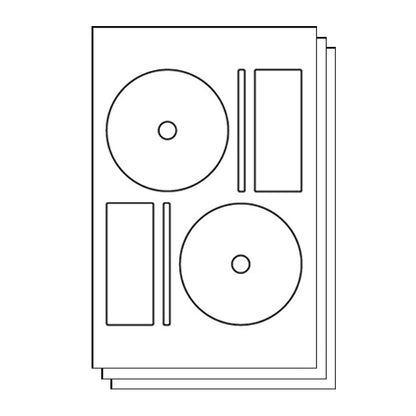Memorex Compatible Full-face CD & DVD Labels for Inkjet & Laser Printers