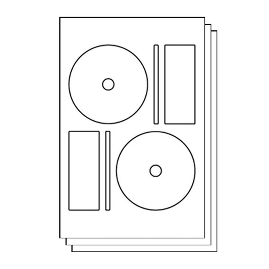 Memorex Compatible Full-face CD & DVD Labels for Inkjet & Laser Printers