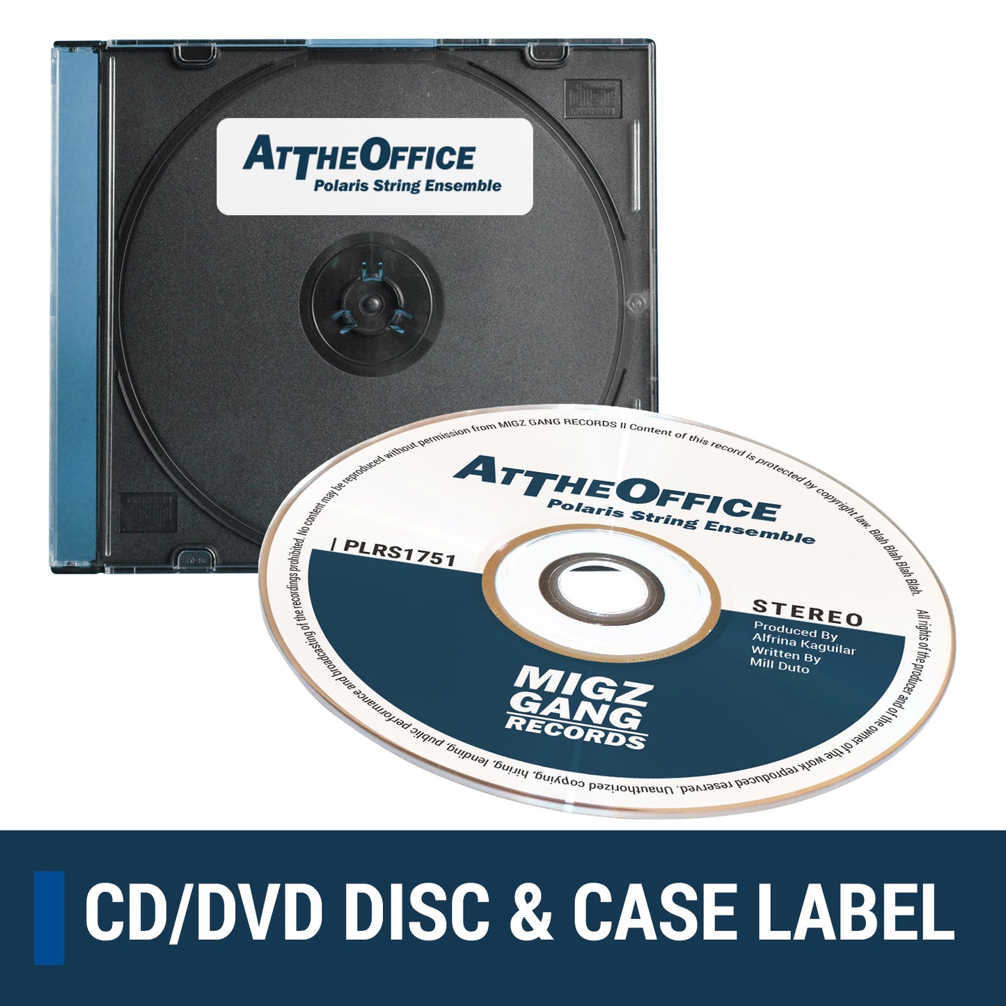 Memorex Compatible Full-face CD & DVD Labels for Inkjet & Laser Printers