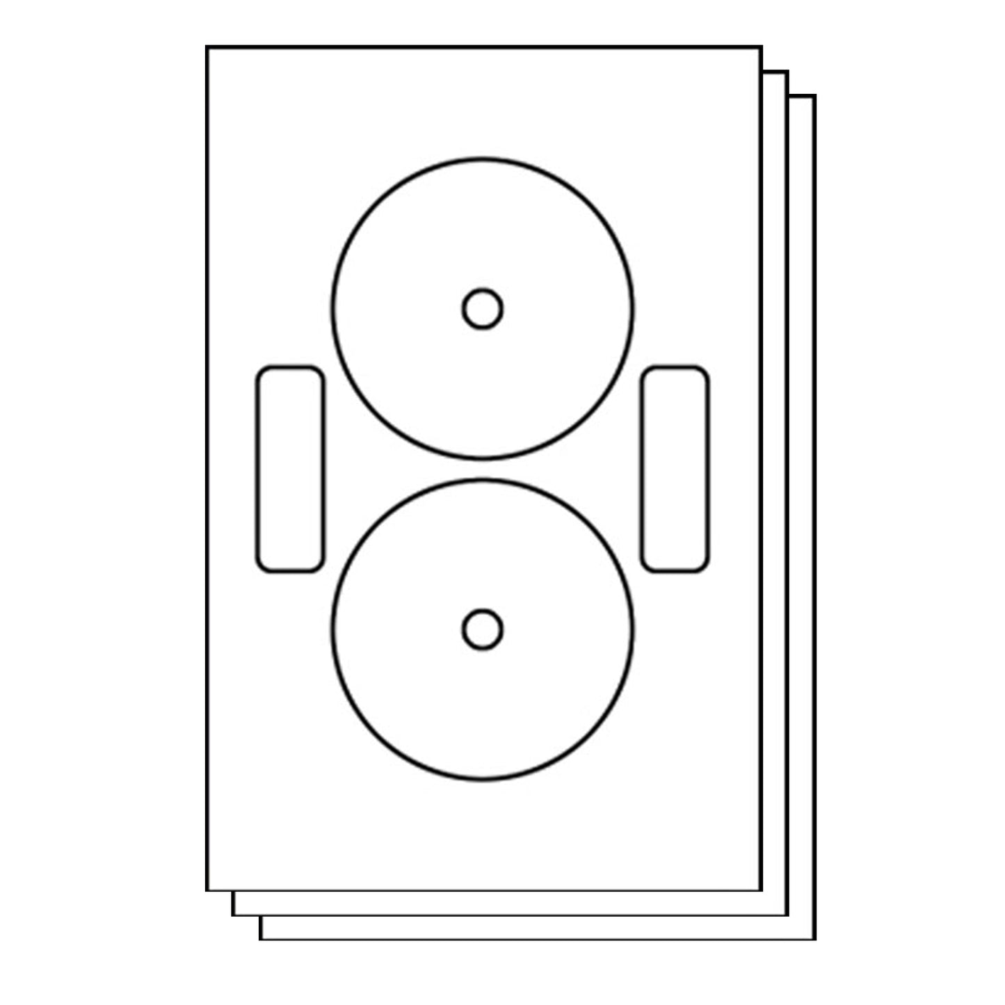 Neato Full Face Compatible CD & DVD Labels for Inkjet & Laser Printers