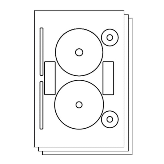 Neato CLP-192355 Compatible CD & DVD Labels for Inkjet & Laser Printers