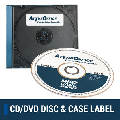 Neato CLP-192355 Compatible CD & DVD Labels for Inkjet & Laser Printers