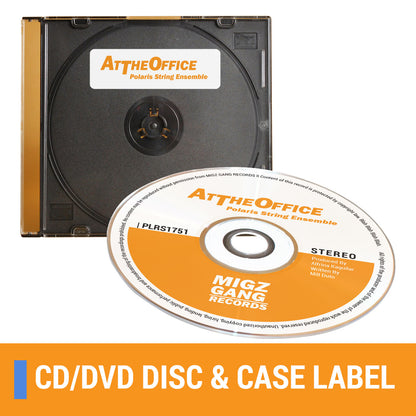 Neato Full Face Compatible CD & DVD Labels for Inkjet & Laser Printers