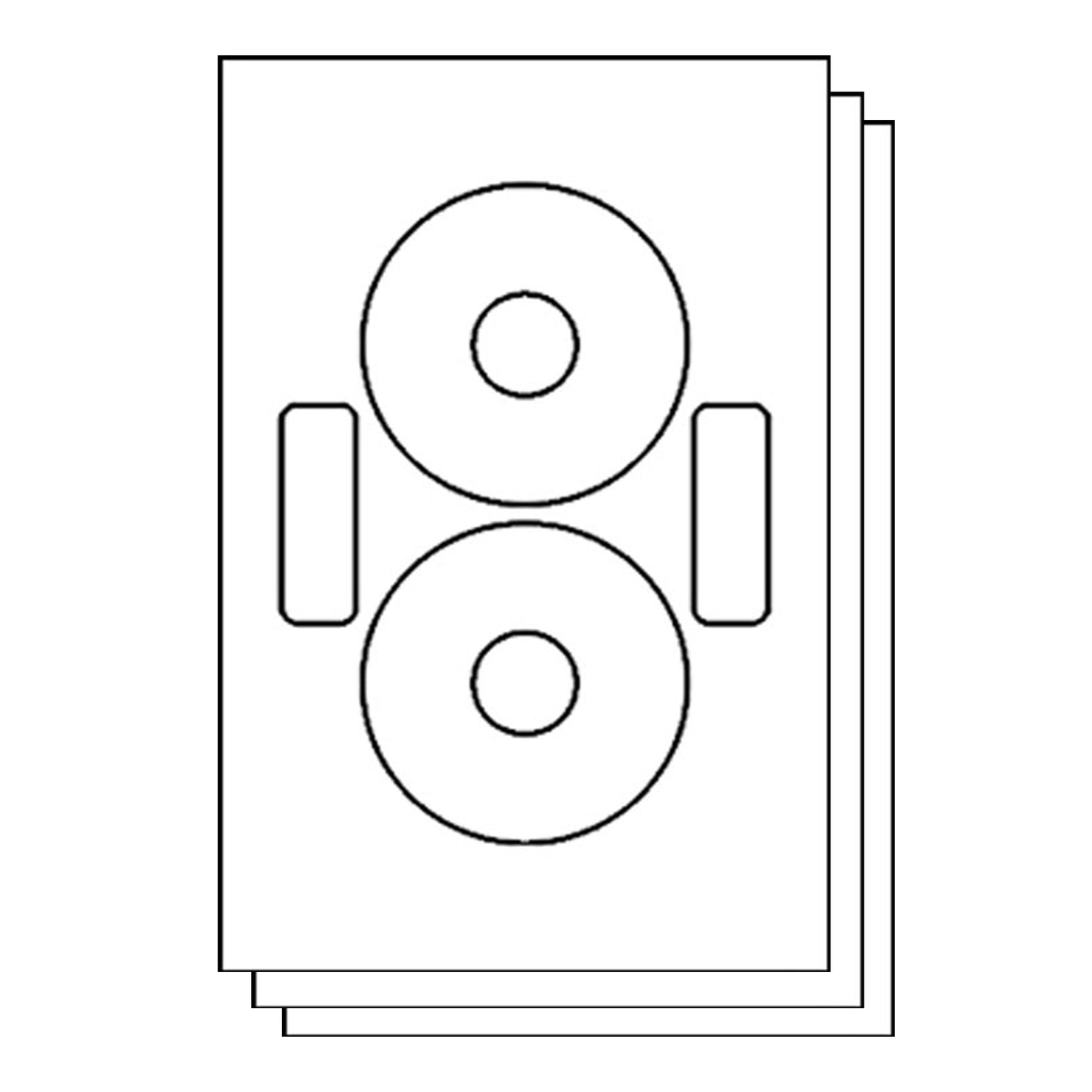 Neato CLP-192217 Compatible CD & DVD Labels  for Inkjet & Laser Printers