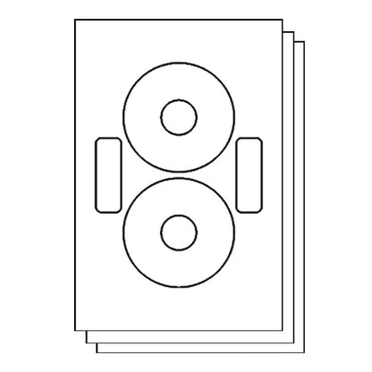 Neato CLP-192217 Compatible CD & DVD Labels  for Inkjet & Laser Printers