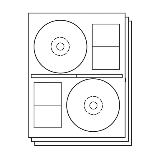 Stomper Compatible CD & DVD Labels for Inkjet & Laser Printers