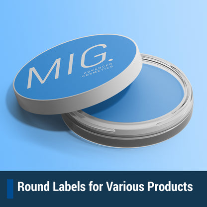 63UP | 1 inch Blank Circle Labels - 63 Labels per Sheet