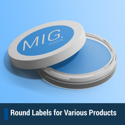 108UP | 3/4 inch Blank Circle Labels - 108  Labels per Sheet