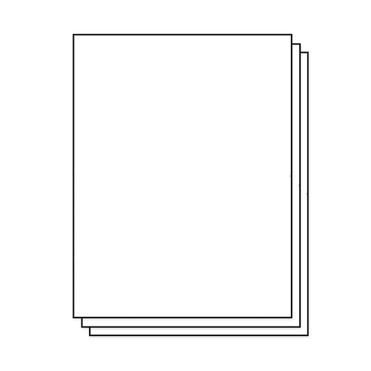 1UP | 8.5 x 11 inch Blank Rectangle Labels - 1 Label per Sheet