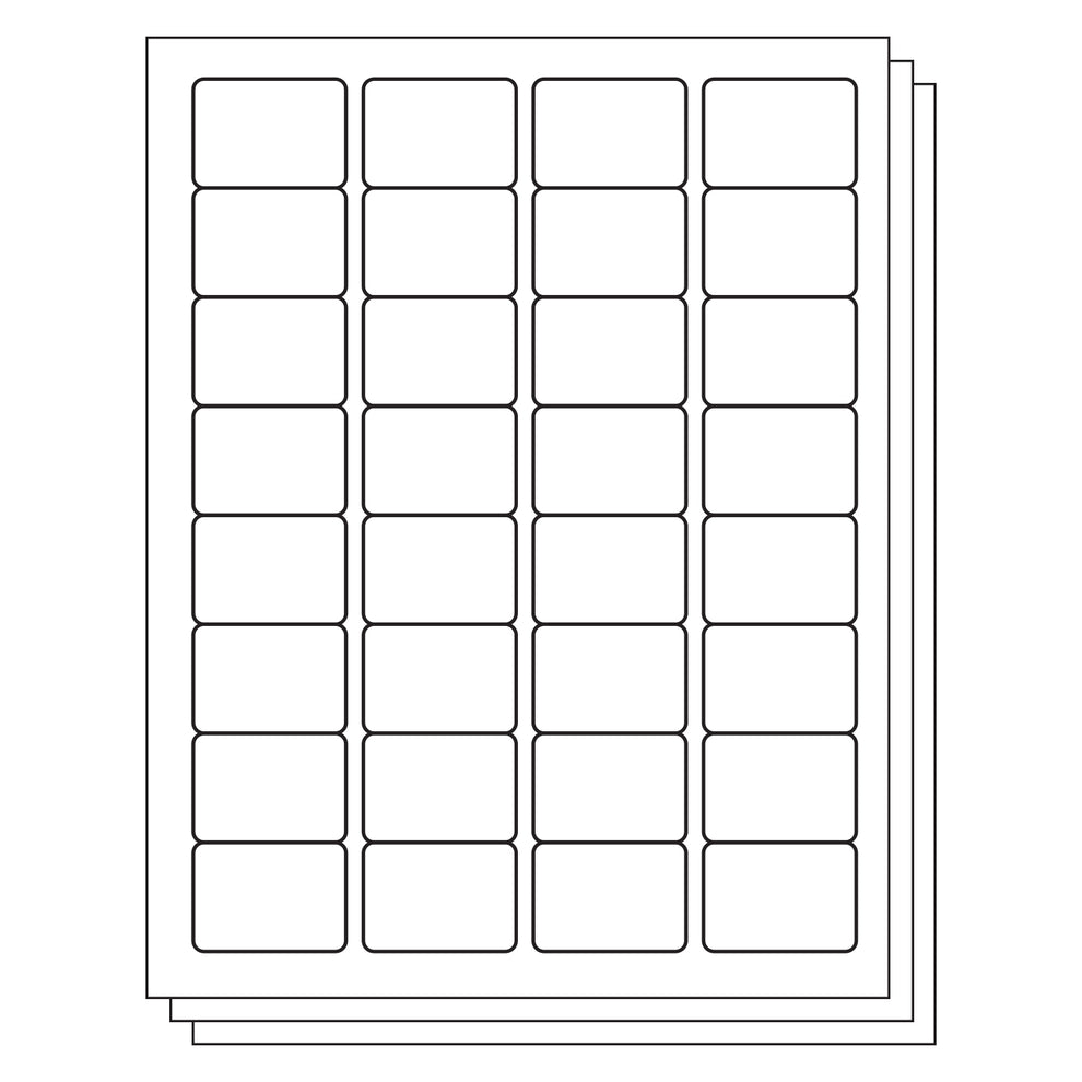 32UP | 1.75 x 1.25 inch Blank Rectangle Labels - 32 Labels per Sheet ...