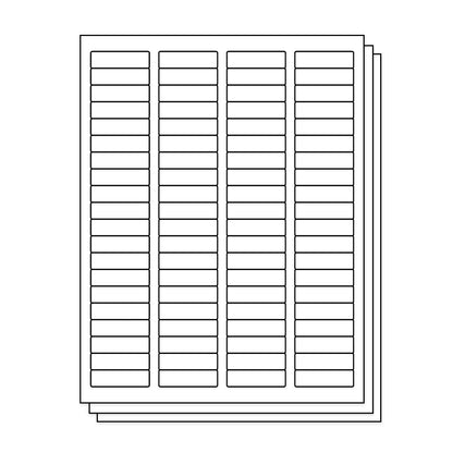 80UP | 1.75 x 0.5 inch Blank Rectangle Labels - 80 Labels per Sheets