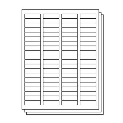 80UP | 1.75 x 0.5 inch Blank Rectangle Labels - 80 Labels per Sheets